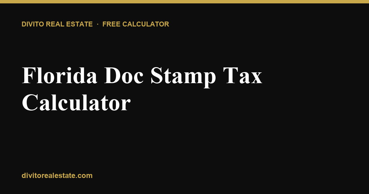 Florida Doc Stamp Calculator