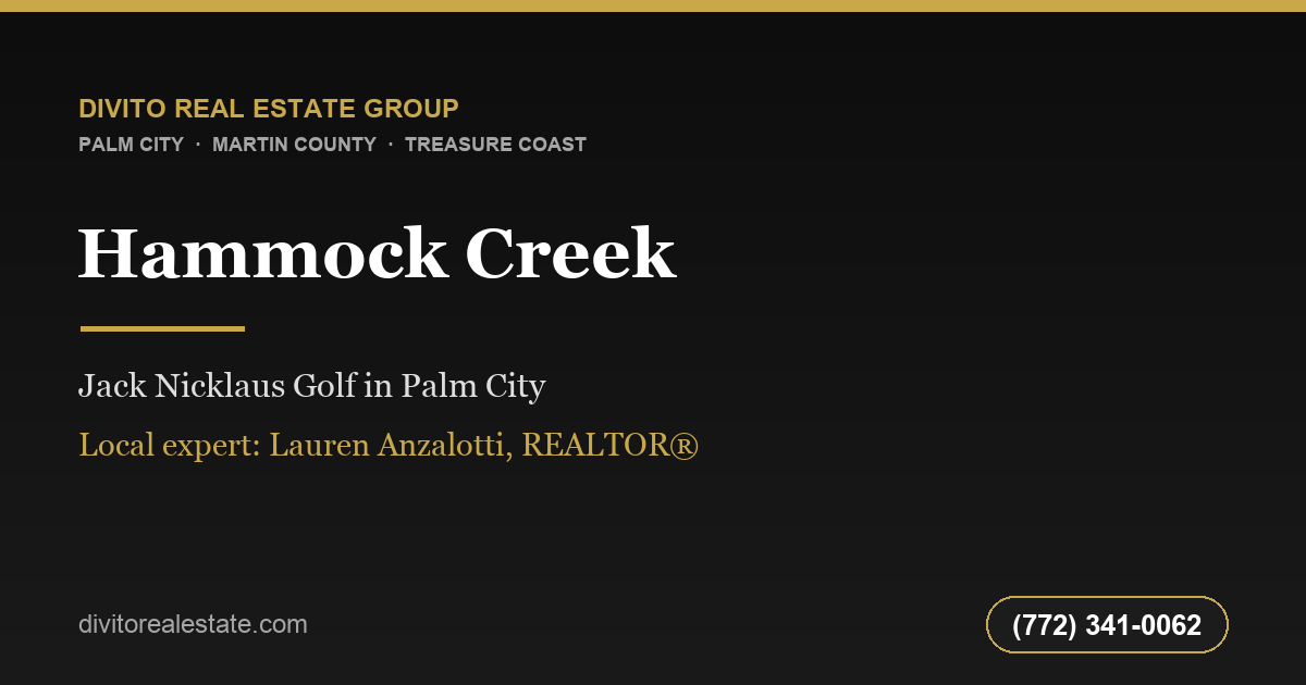 Hammock Creek, Palm City FL